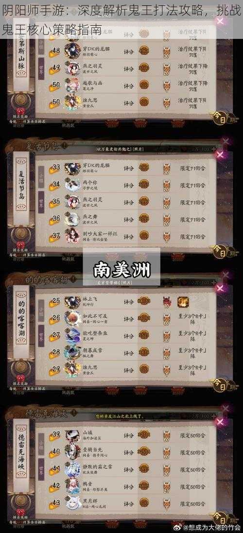 阴阳师手游:深度解析鬼王打法攻略,挑战鬼王核心策略指南