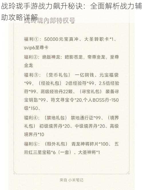 战玲珑手游战力飙升秘诀:全面解析战力辅助攻略详解