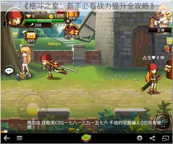 《格斗之皇:新手必看战力提升全攻略》
