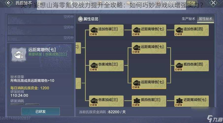 关于妄想山海零氪党战力提升全攻略:如何巧妙游戏以增强实力?