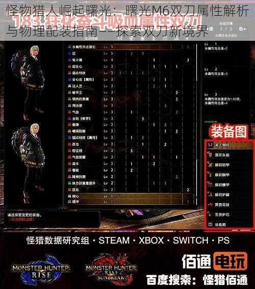 怪物猎人崛起曙光:曙光M6双刀属性解析与物理配装指南——探索双刀新境界