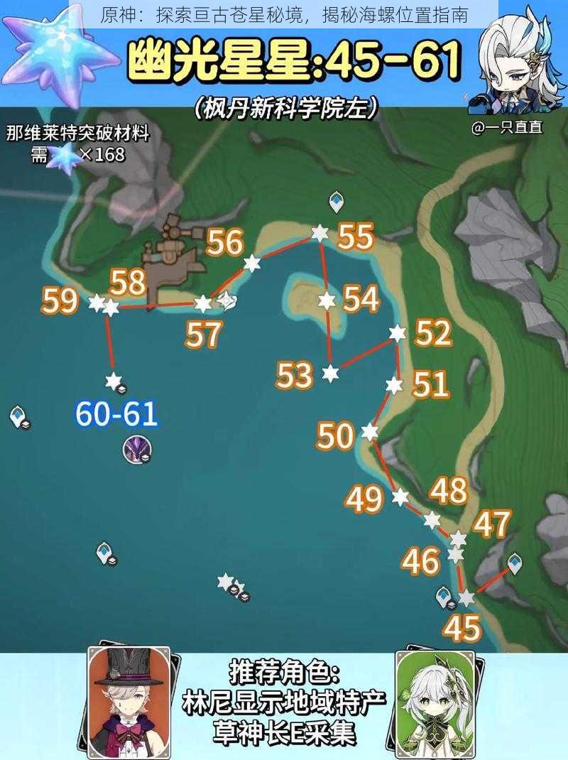 原神:探索亘古苍星秘境,揭秘海螺位置指南